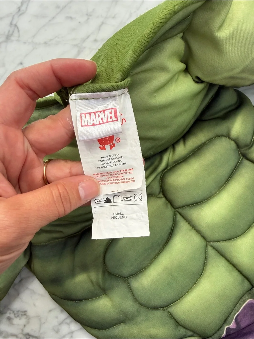 Marvel The Hulk Muscled Superhero Kids Costume Youth Small 4-6Y - Picture 7 of 7
